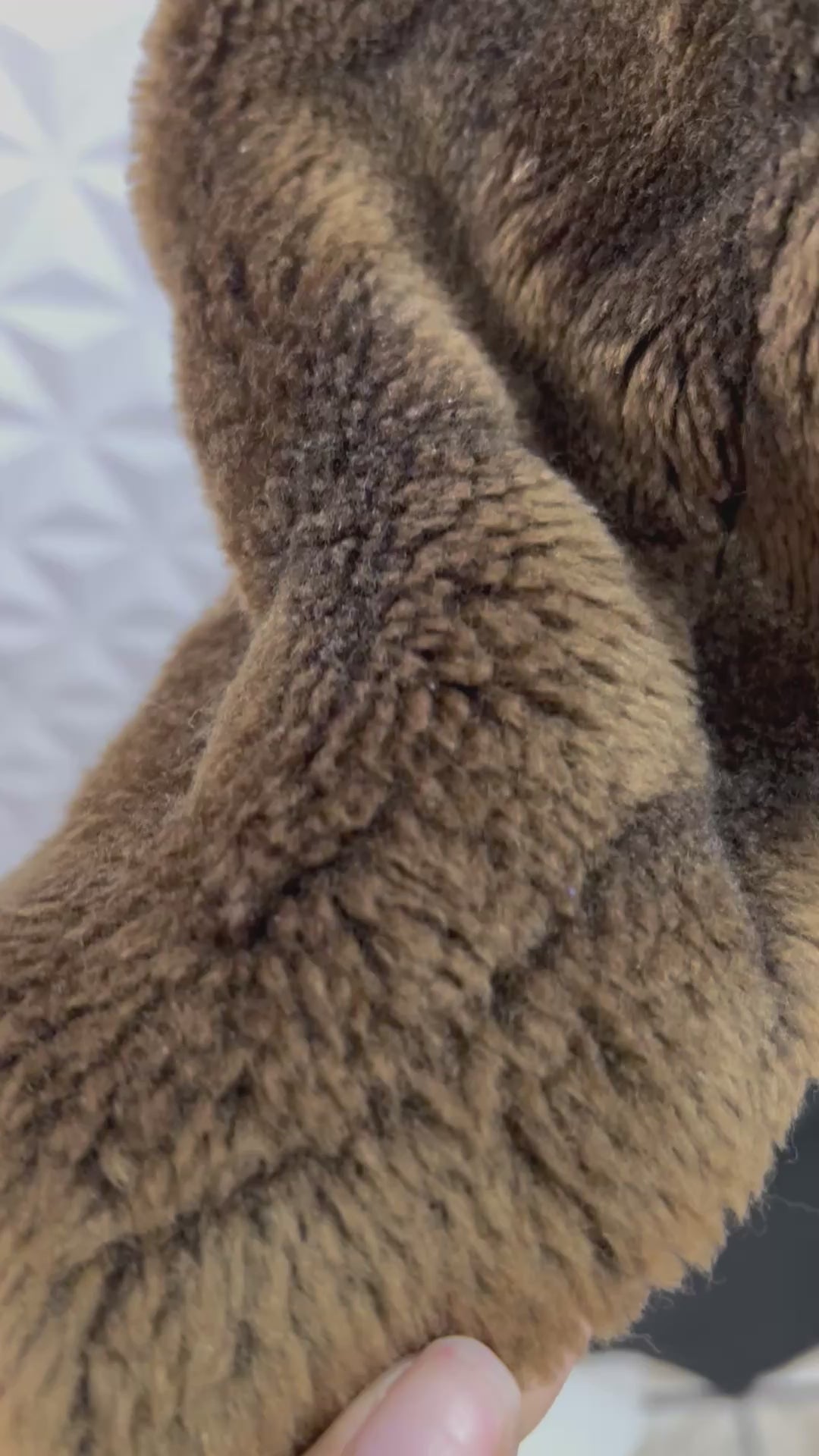 Colete alongado pelucia - tam (M)